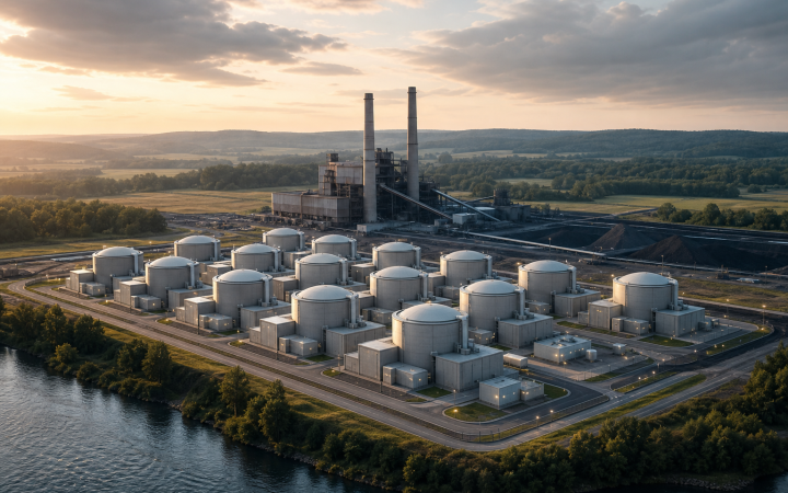 Amazon Backs 12 Small Nuclear Reactors at a Former Indiana Coal Plant
