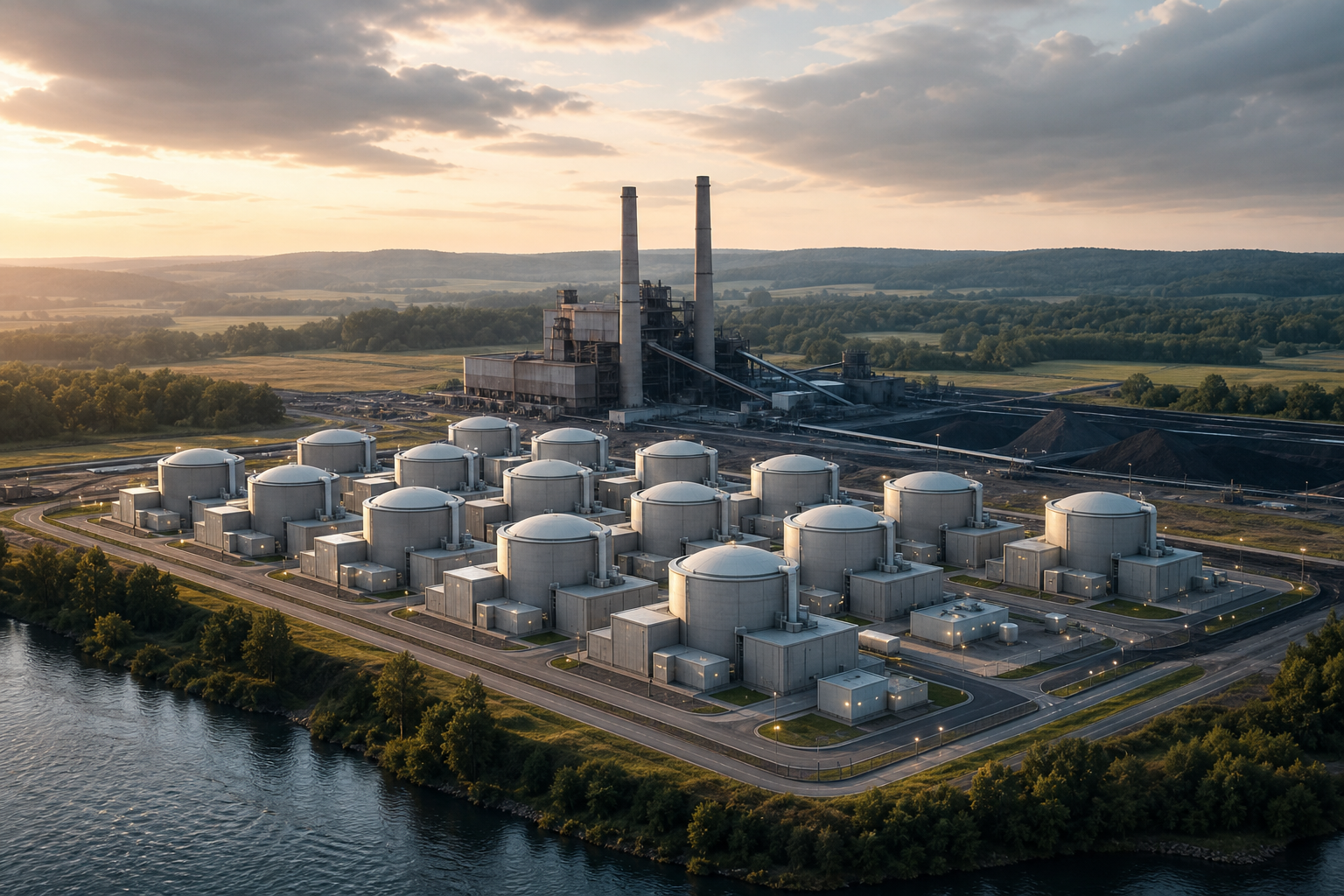 Amazon Backs 12 Small Nuclear Reactors at a Former Indiana Coal Plant